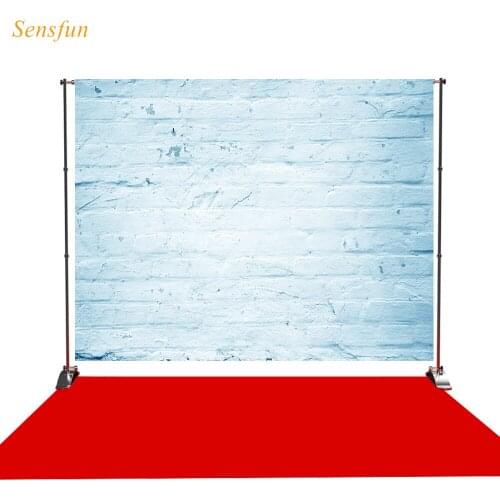 LEVOO photographic background blue Brick wall mottled Washed trace backdrop photo shoot photocall photobooth prop custom
