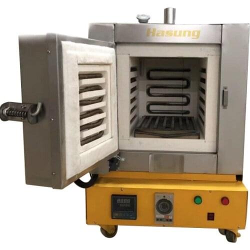 220V Jewelry Making Machine 8pcs"4*9" Flasks Capacity Numeral Burnout Furnace Gold Melting Machine High Temperature Muffle Oven