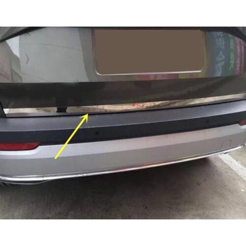 For Skoda Karoq 2017 2018 2019 2020 accessories Stainless Steel Rear Trunk Tailgate Decoration Strip Cover Trim Car Styling