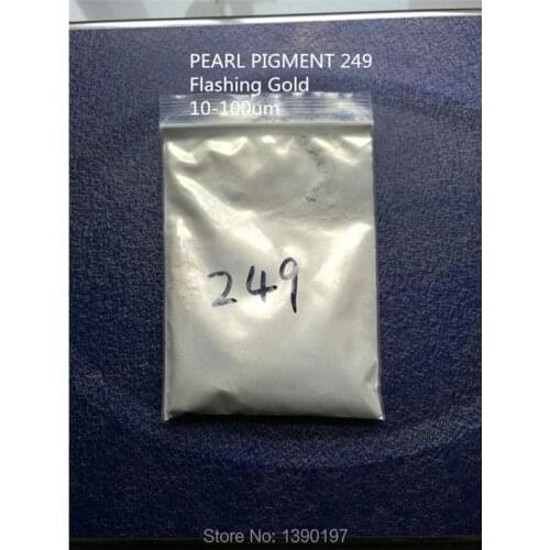 Natural mica pearl pigment powder 249, interference flashing gold