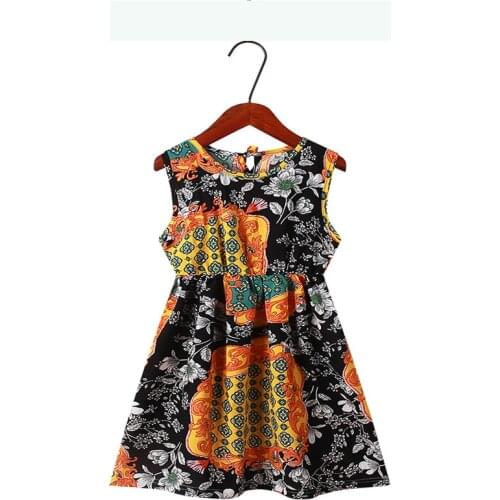 4 5 6 7 8 9 Years Summer Girl Princess Dress Cotton Flower Dresses Kids Dresses for Girls Children Clothing Girls Dress