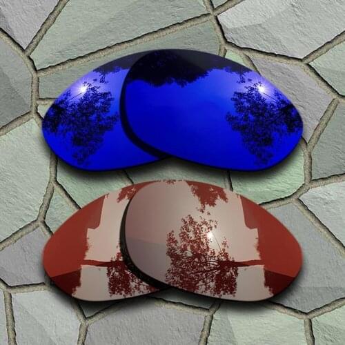 Violet Blue&Bronze Brown Sunglasses Polarized Replacement Lenses for Oakley X Metal XX