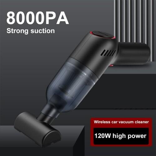 New Portable Car Vacuum Cleaner Cordless 8000Pa Power Suction Handheld Mini Vacuum Cleaner Rechargeable for Interior Home Office