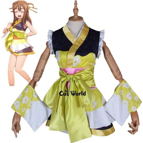 LoveLive!Sunshine!! Aqours Kunikida Hanamaru MY Dance TONIGHT MIRACLE WAVE Yukata Kimono Dress Uniform Outfit Cosplay Costumes