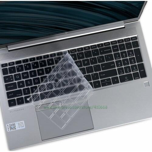 15.6 Inch Transparent TPU Keyboard Cover Skin Protector For HP Probook 450 G8 / 455 G8 Elitebook 855 G7 / 850 G7 Laptop