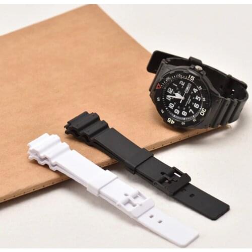 NewWatch Accessories 18mm watchband for CASIO MRW200H Casio MRW-200H Mens and Womens Sports Waterproof resin Watch Strap