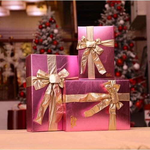 2021 Chritma Christmas Decoration Window Cloth Art Pink Rose Gold Cuboid Cube Series Decor Scene Halloween Ornaments