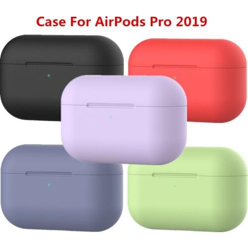 Silicone Protective Case For AirPods Pro Accessory Cover Coque For Apple Air pod Pro 2019 Wireless Bluetooth Headphone New Case