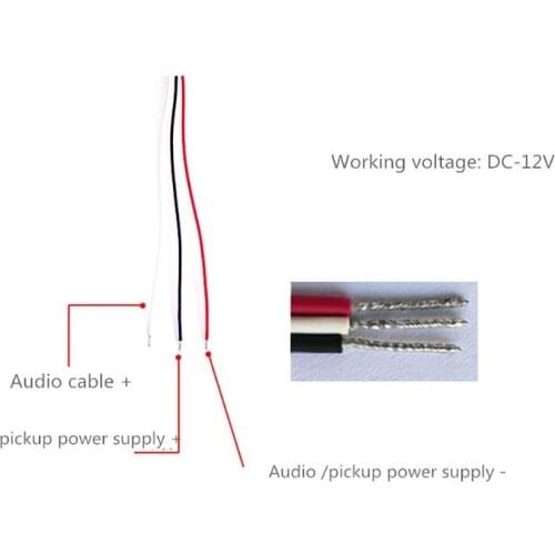 Output Volume Adjustable Special MIC Microphone Module Pickup Adapter Module with Pre-amplifier for CCTV IP Camera
