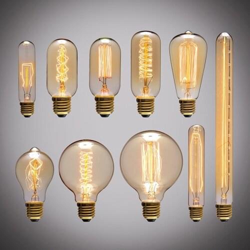 Vintage Edison bulb E27 40w lampada retro lamp incandescent ampoule 220V For Decor Filament Bulb E27 Pendant Lights Antique Bulb