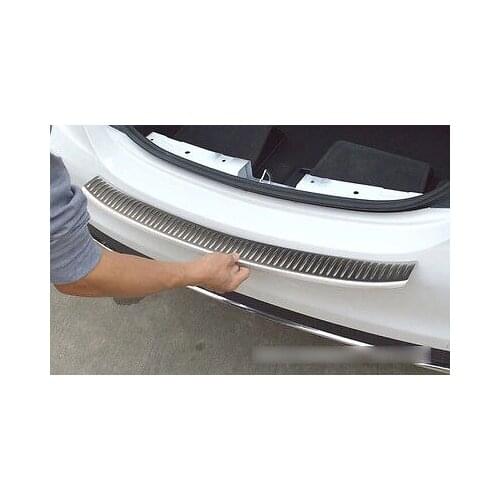 Back Rear trunk bumper protector plate Cover For Benz C-Class W205 2014 2015