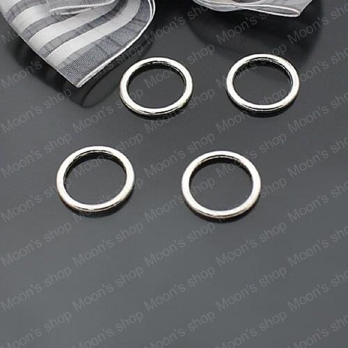 Wholesale Diameter 19mm Thick 2mm Antique Silver color Round Circle Alloy Closed Ring Diy Fashion Findings 50 pieces(JM2146)