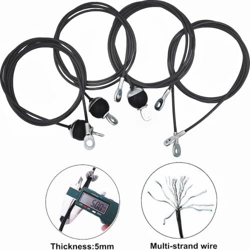 1.4M-5M Gym Cable Wire Rope Heavy Duty Steel Replacement Parts for Home Gym Fitness Cable Pulley Accessories Dia 5mm