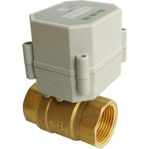 1'' time control motorized valve full port AC110V-230V BSP/NPT thread, timer valve for Drain water
