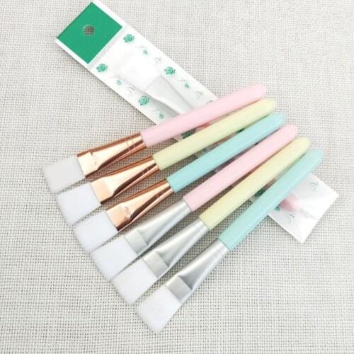 100pcs Makeup Clear Plastic Handle Facial Mud Mask Mini Brush Make Up Cosmetic Tool Kit Makeup Brush