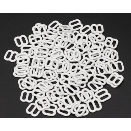 100pcs Metal Lingerie Adjustable Sewing Bra Sliders Rings Buckles DIY 6mm-15mm E56C