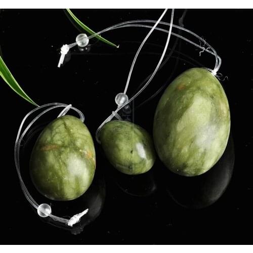 3pcs/set Green Quartz Yoni Jade Women Kegel Exerciser Jade Massager Vaginal Muscles Tightening Ball Crystal Kegel