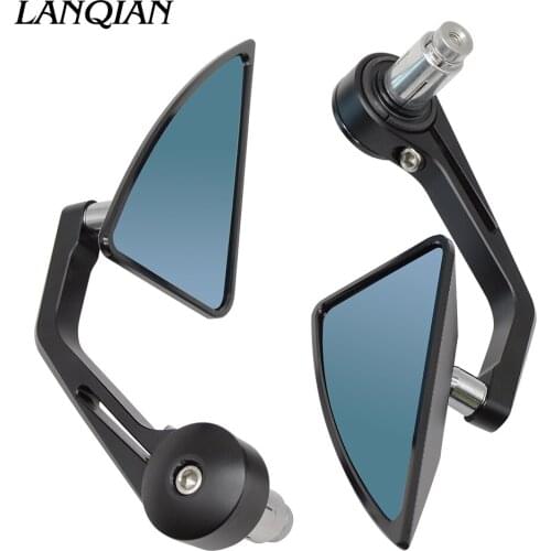 7/8"" 22mm handle bar Universal Pair Motorcycle Rearview Mirror Handle bar End Side Mirrors For honda PCX 125/150 PCX125 PCX150