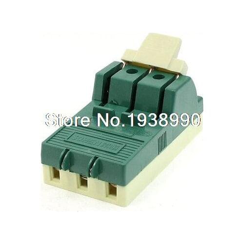 AC 380V 32A 3 Pole Single Throw Circuit Control Knife Disconnect Switch Green