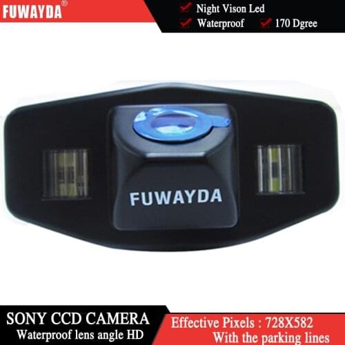 FUWAYDA Car RearView Backup Parking Mirror Image With Guide Line SONYCCD Chip CAMERA for Honda Accord Pilot Civic Odyssey/TSX