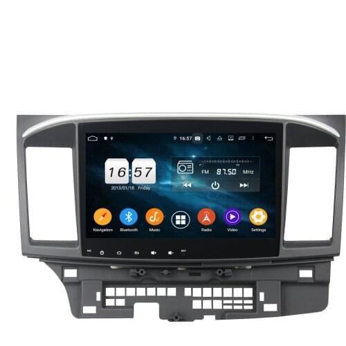 10.1" Android 9.0 Car Multimedia Player 6 Core PX6 For MITSUBISHI Lancer 2015 Car Radio 4G+64G Stereo 2 Din Audio Touch DSP DVD