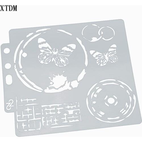 Butterfly plastic mold shield DIY cake scrapbook stencils hollow Embellishments printing lace ruler Valentines Day
