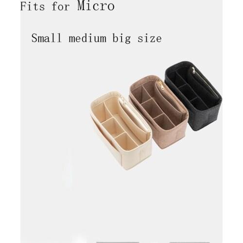 Women Insert Bag Organizer for Micro Makeup Handbag Organizer Travel Inner Purse Ladies Portable Cosmetic Inside Bags 3 Sizes