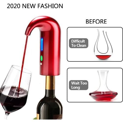 Electric Smart Fast Decanter Red Wine Portable Aerator Dispenser Pourer Home Bar