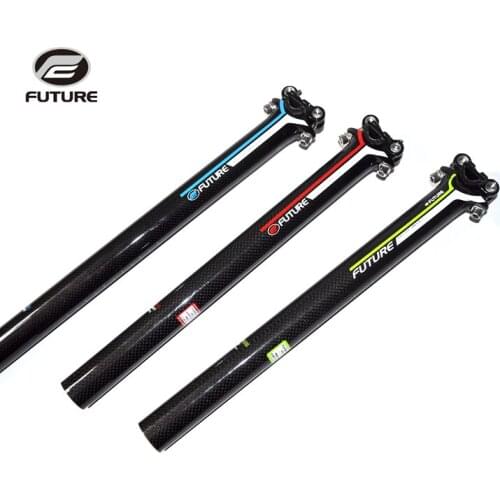 FUTURE road mountain bicycle 3k gloss full fiber carbon seatpost MTB cycling bike parts bikes seat tube 27./30.8/31.6*350mm