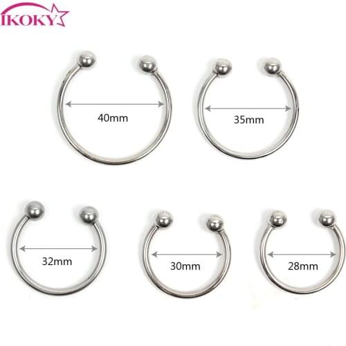 IKOKY Delay Ejaculation Sex toys for Men Cock Ring Penis Ring Adult Products Stainless Steel