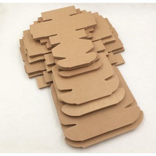 24 pcs 7 size DIY Kraft Paper Box Gift Box For Wedding Favors Birthday Party Candy Cookies Christmas party gift ideas Box