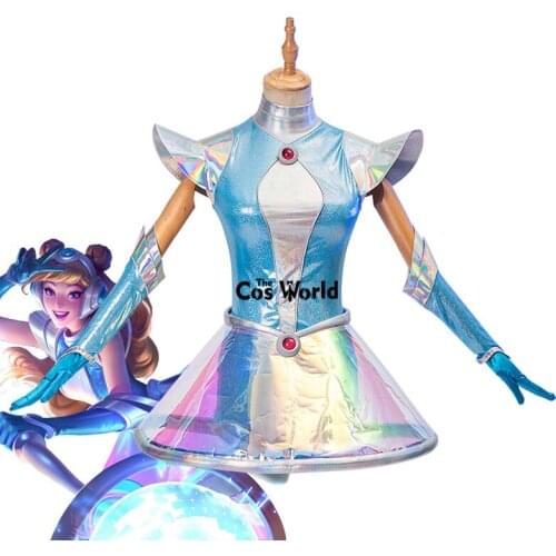 LOL Space Groove Luxanna Crownguard the Lady of Luminosity Outfits Games Cosplay Costumes