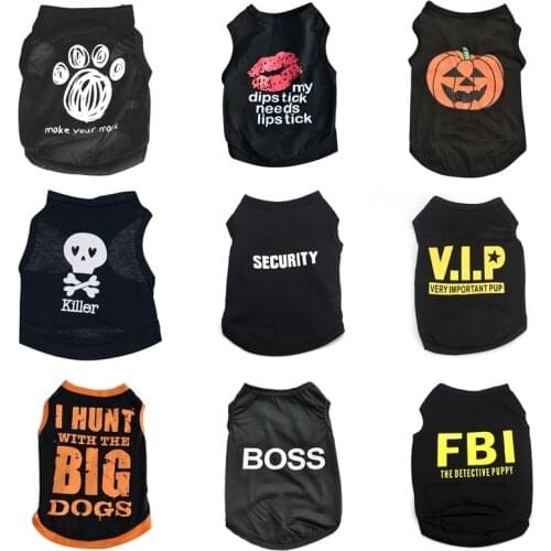 Pet Dog Clothes for Dog Pet Costume Clothes For Small Dogs Cat Vest T Shirts Chihuahua Cool Puppy Clothing For Kitty 40