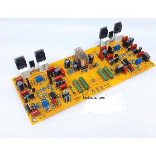 Mirror symmetry Refer SF60 merger amplifier board NJW0281G NJW0302G Power tube class AB amplifier board 200W*2 2 Ohms