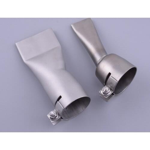 2pcs Welding Flat Mouth Nozzles Fit for Leister Bak Hot Air Heat 20Mm And 40Mm Low Noise Accessories