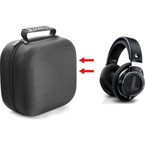 Durable Headphone Case for PHILIPS SHP9500 HiFi Headset Headphone Gaming Gamer Headphones Box Double Foam Layer Protection