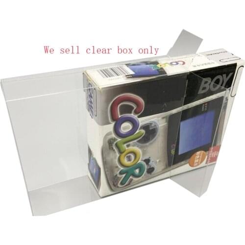 Transparent Clear storage cover for gbc for gameboy game console protective collection display box