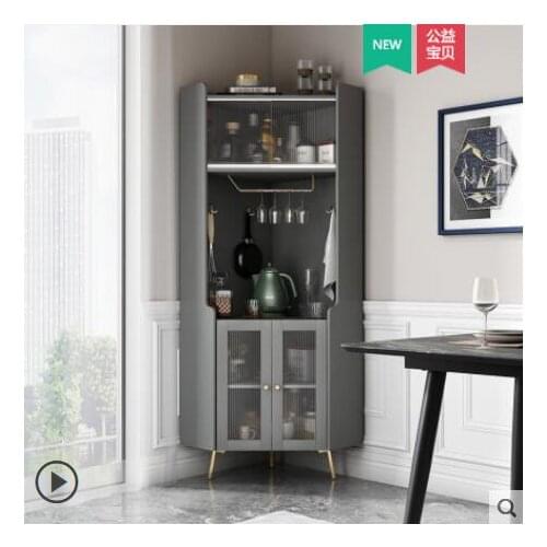 Light luxury wine cabinet, wall corner cabinet, living room storage, dining side cabinet, triangle corner cabinet, multifunction