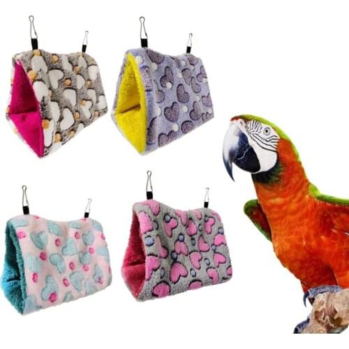 Warm Bird Nest House Shed Hut Hanging Hammock Finch Cage Hideaway Snuggle Cave Hut for macaw Hamster Parrot