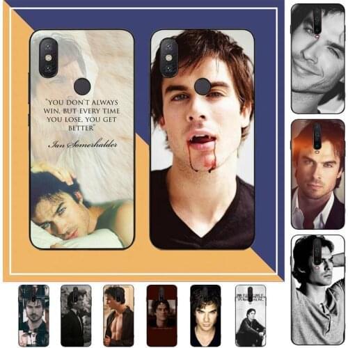 TOPLBPCS The Vampire Diaries Ian Somerhalder Phone Case for Redmi Note 8 7 9 4 6 pro max T X 5A 3 10 lite pro