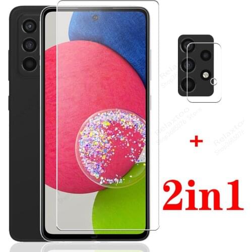 2in1 protective glass cases For samsung galaxy a52s 5G glass galaxy A52s A 52s tempered glass samsun A52s SM-A528B phone cover
