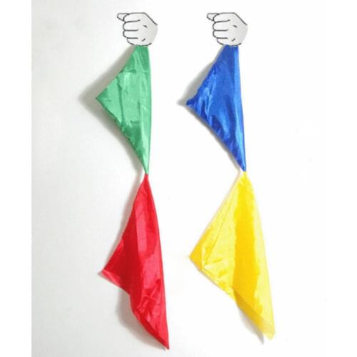 2sets Magic Silk Color Change Scarves(small,20cm) Magic Tricks Stage Illusion Gimmick Props Comedy