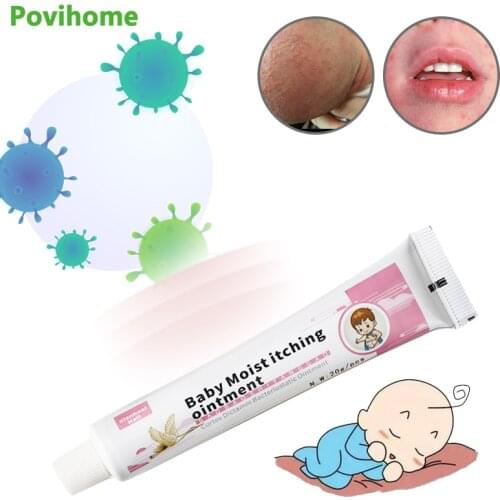 1pcs Baby Care Anti-bacterial Cream Soothes Eczema Pruritus Dermatitis Ointment Diaper Rash Relief of Itching Medical Plaster