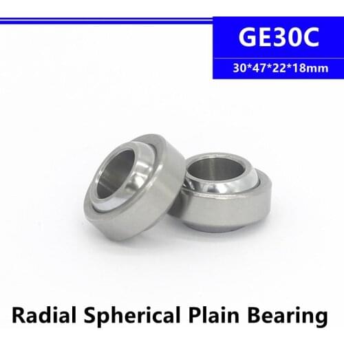 10pcs GE30C Radial Spherical Plain Bearing 30*47*22*18mm 30mm Shaft Self-Lubrication 30x47x22x18mm