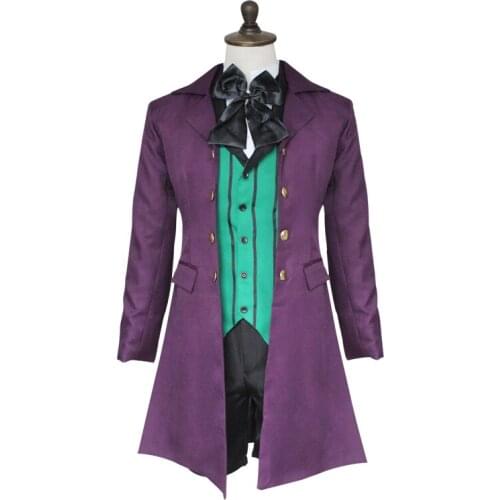 Anime Black ButlerⅡ Alois Trancy Game Cosplay Costume Men Halloween Carnival Party Uniform Brand New