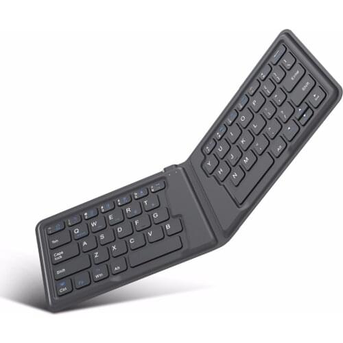 MoKo Wireless Bluetooth Keyboard,Ultra-Thin Foldable Rechargeable Keyboard for iPhone,iPad 9.7, iPad pro, Fire HD 10,for All iOS