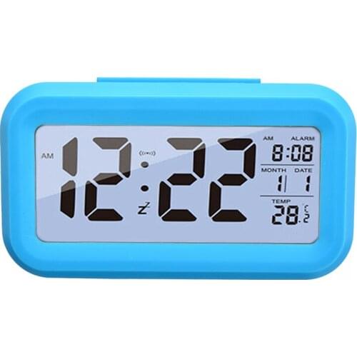 Student Desk Silent Digital Clock LED Digital Calendar Alarm Clock Timer With Illuminates Snooze Function For Home Bedside Decor