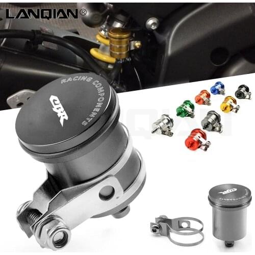 CNC Motorcycle Rear Brake Fluid Reservoir Clutch Tank Oil Fluid Cup Cover For Honda CBR 250RR/400RR/600RR/1000RR CBR 600 919 954