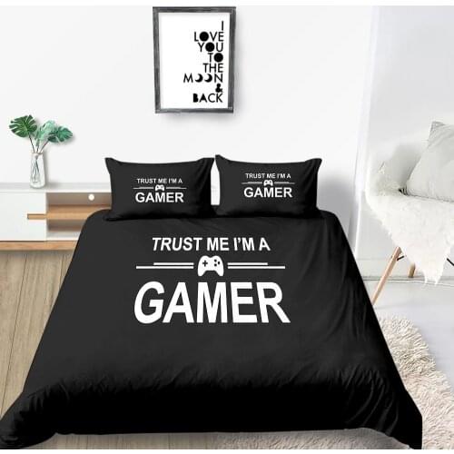 Gamer Bedding Set For Young People Creative Fashionable Duvet Cover Queen King Twin Full Single Double Unique Design Bed Set