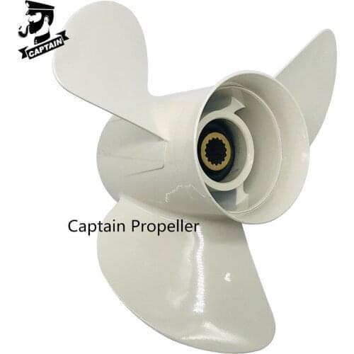 Captain Propeller Fit Yamaha Outboard Engines150-300 HP Pressed In Hub Aluminum 15 Tooth Spline RH 14 1/2X17 6G5-45947-01-98